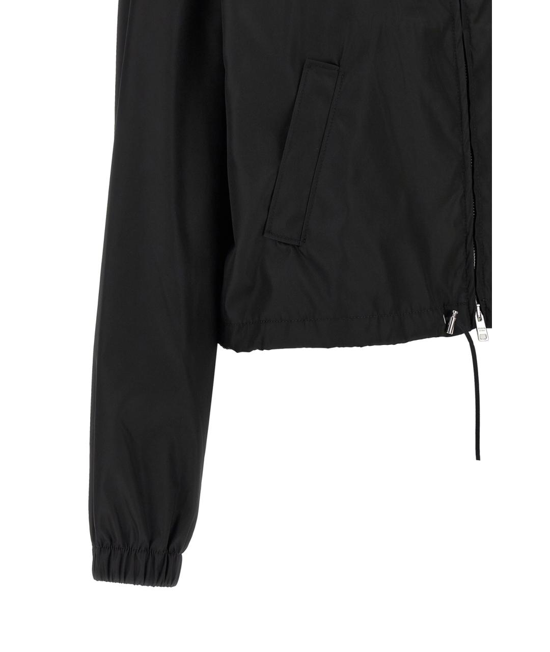 PRADA Черная полиамидовая куртка, фото 4