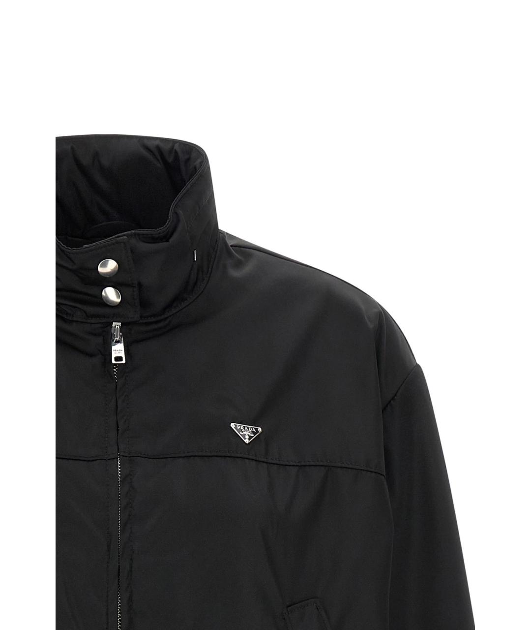 PRADA Черная полиамидовая куртка, фото 3