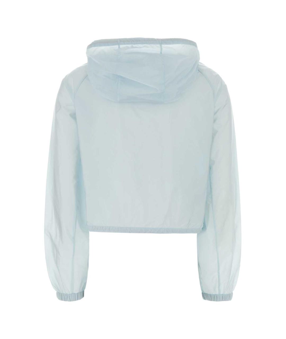 PRADA Голубая полиамидовая куртка, фото 2