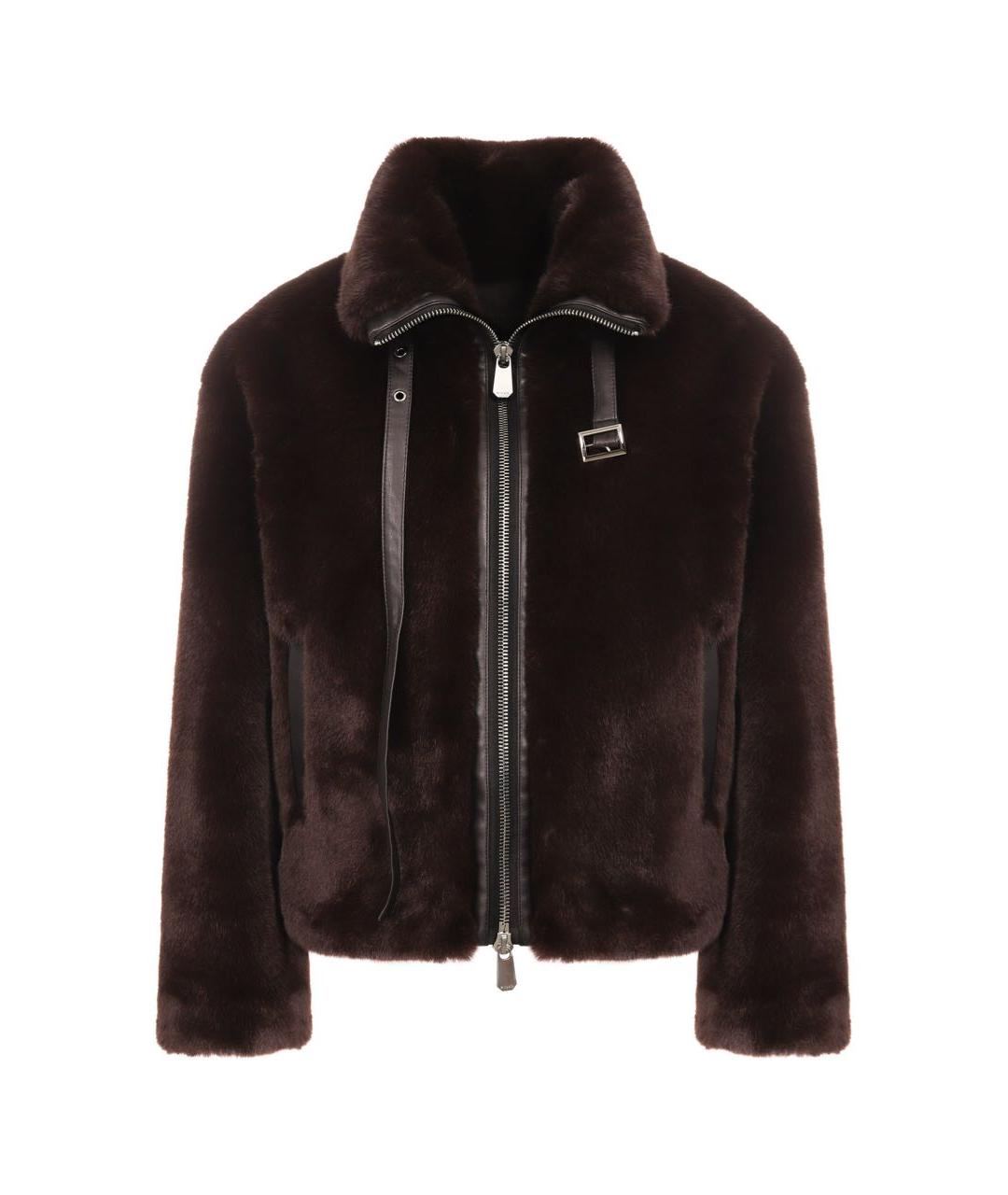 PINKO Коричневая шуба, фото 1