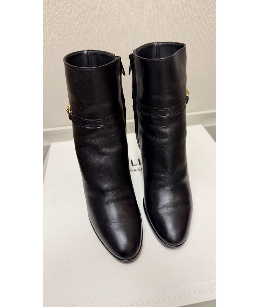 CELINE Черные кожаные ботильоны, фото 2