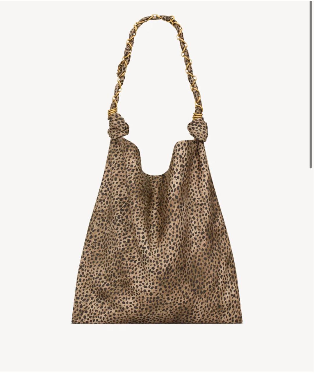 SAINT LAURENT Коричневая сумка тоут, фото 4