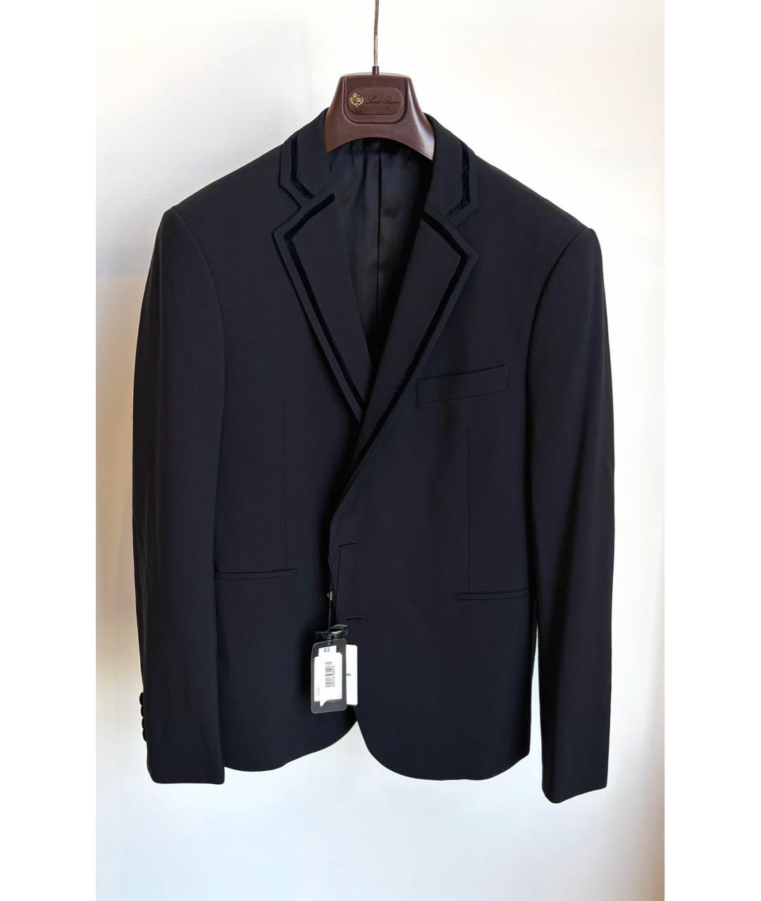 EMPORIO ARMANI Черный шерстяной пиджак, фото 8