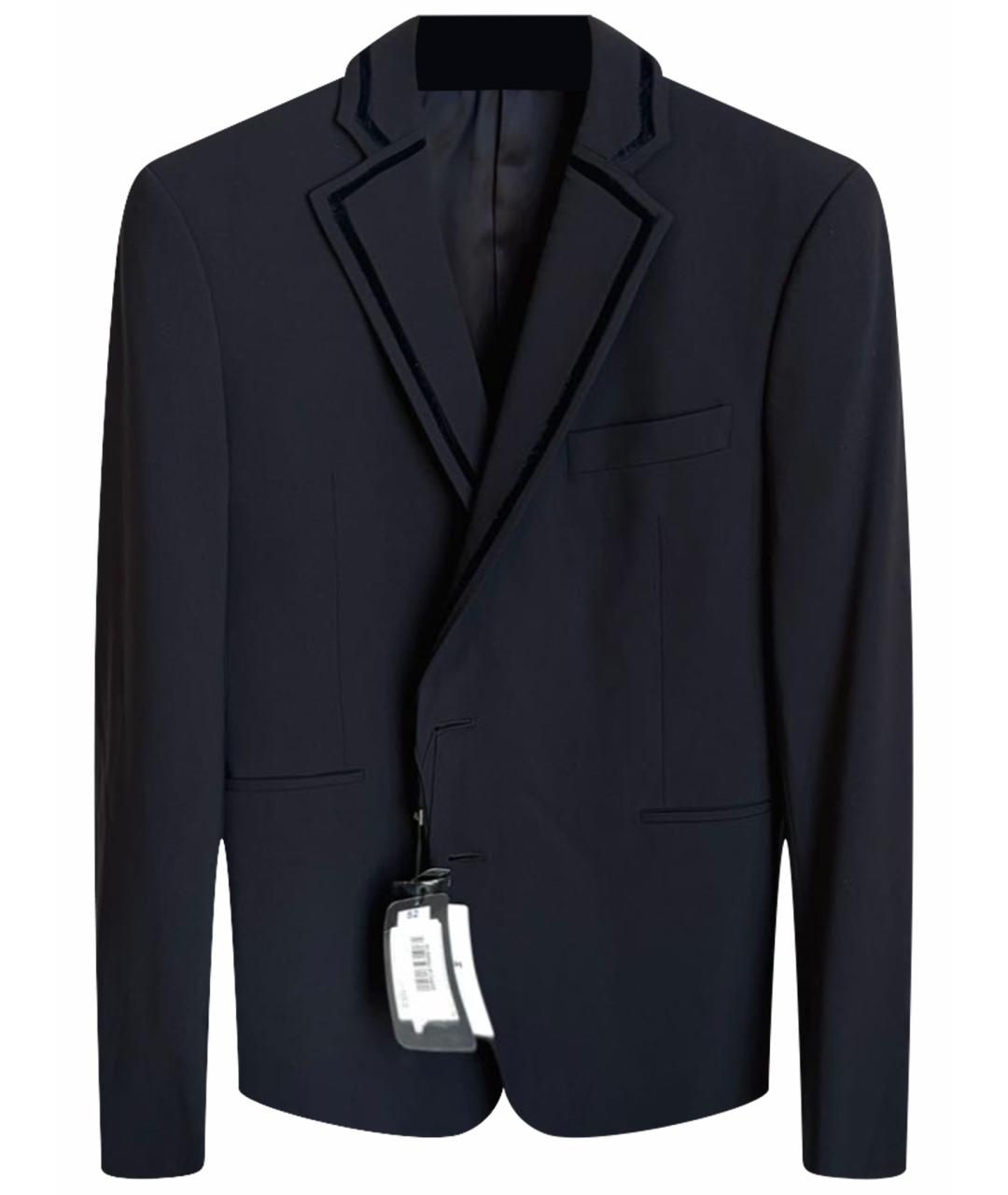 EMPORIO ARMANI Черный шерстяной пиджак, фото 1