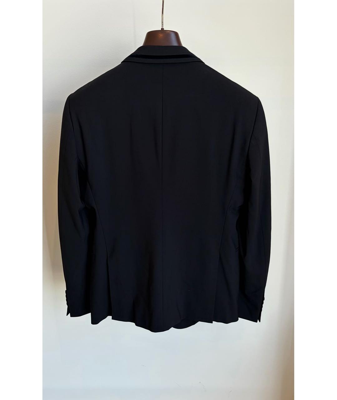 EMPORIO ARMANI Черный шерстяной пиджак, фото 2