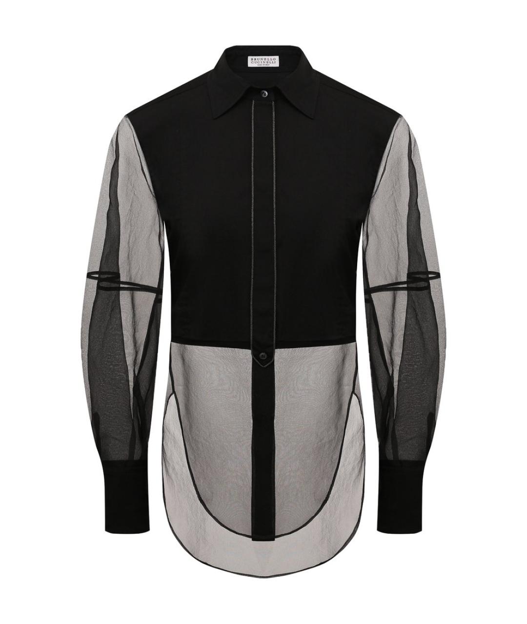 BRUNELLO CUCINELLI Черная хлопковая рубашка, фото 1