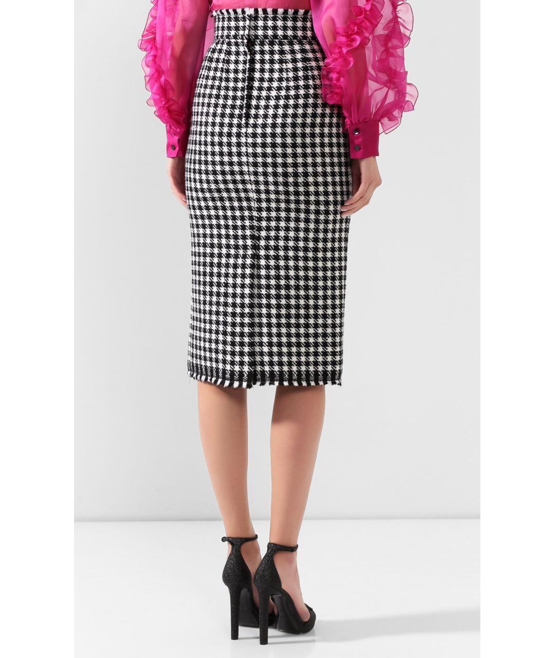 DOLCE&GABBANA Мульти твидовая юбка миди, фото 4