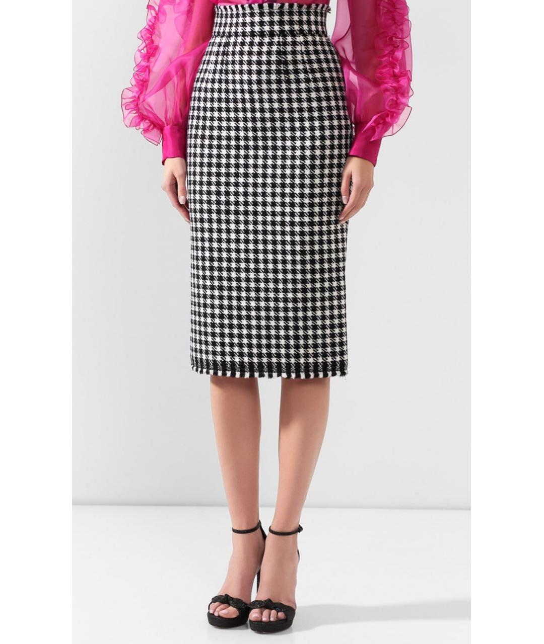 DOLCE&GABBANA Мульти твидовая юбка миди, фото 3