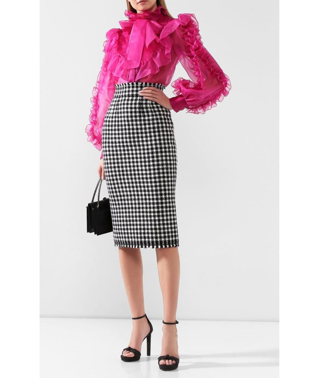 DOLCE&GABBANA Мульти твидовая юбка миди, фото 2