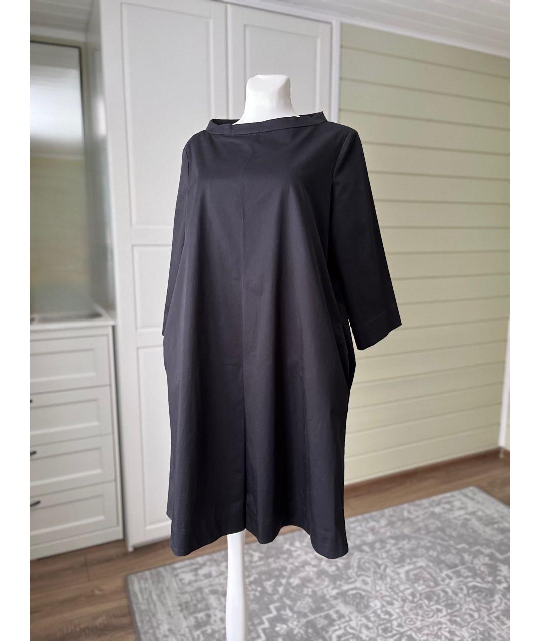 COS Черное хлопковое повседневное платье, фото 2