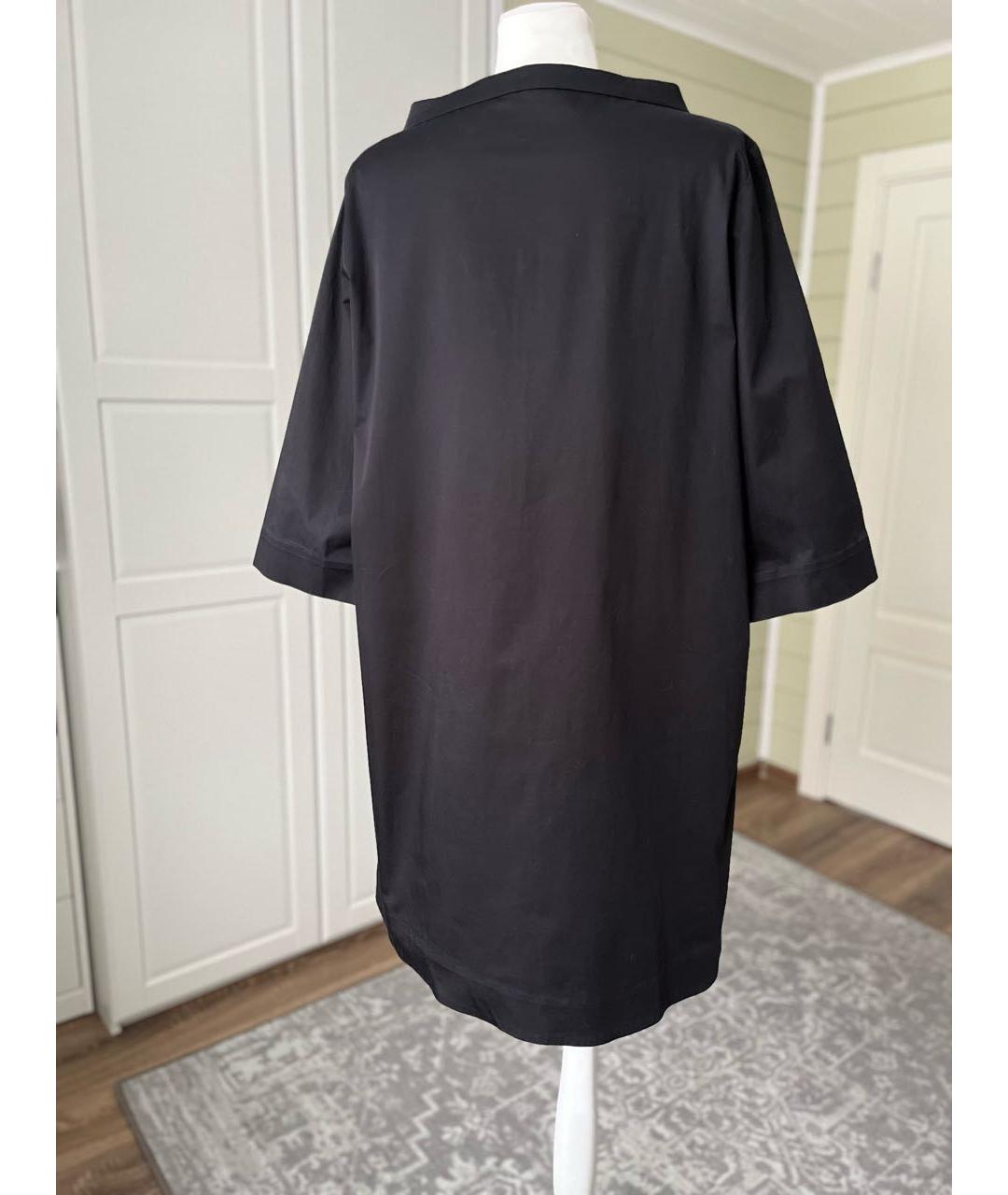 COS Черное хлопковое повседневное платье, фото 3