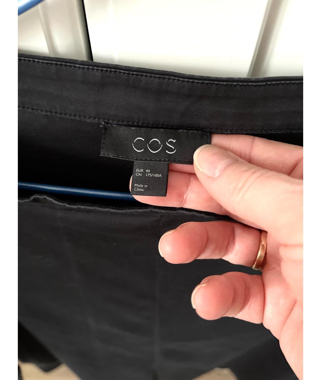 COS Черное хлопковое повседневное платье, фото 7