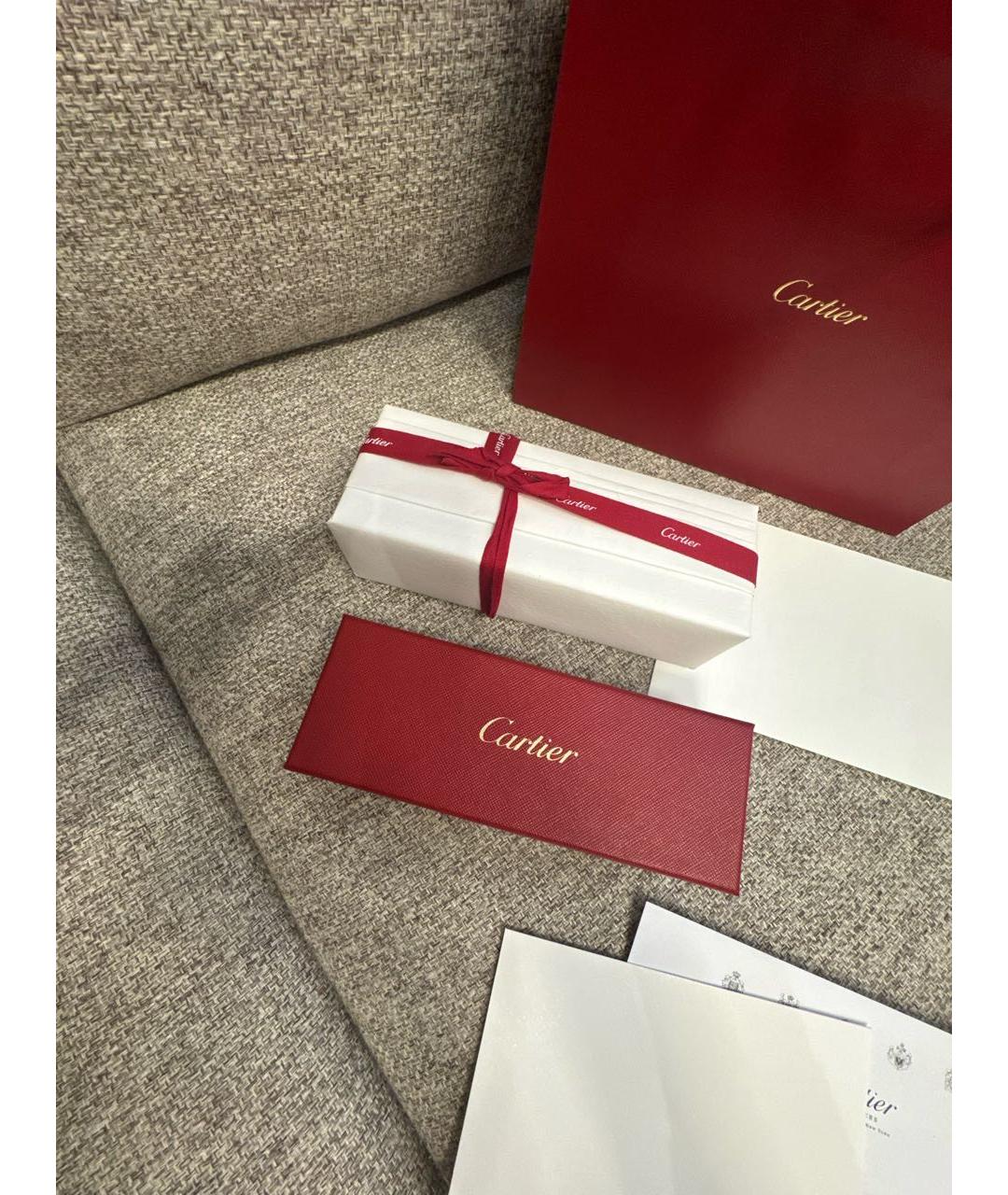 CARTIER Золотые металлические солнцезащитные очки, фото 4