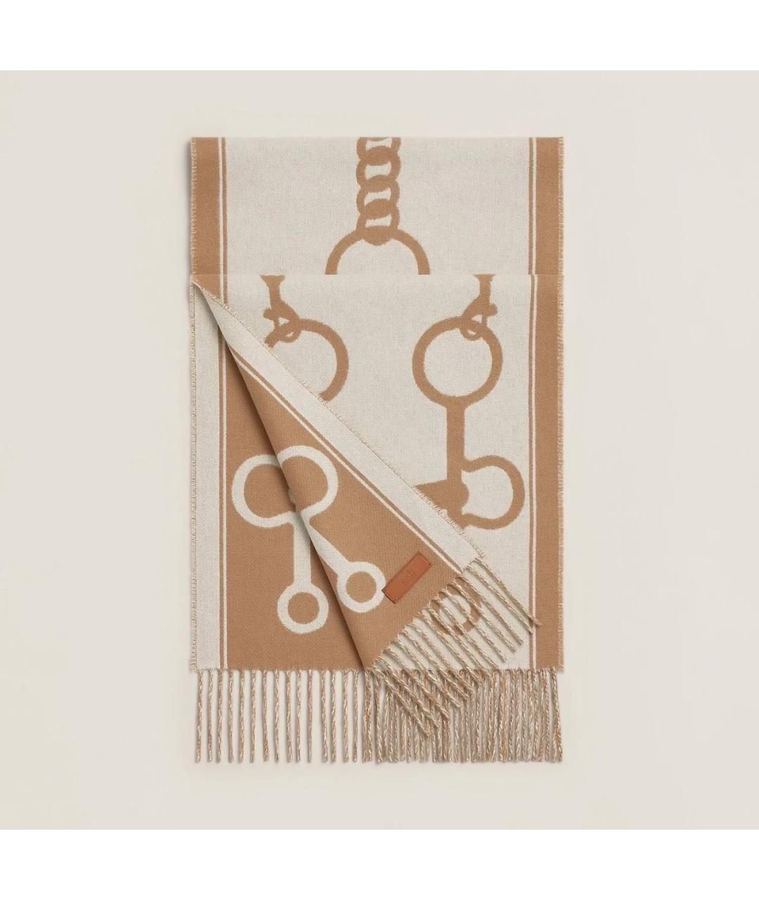 HERMES Кашемировый шарф, фото 3