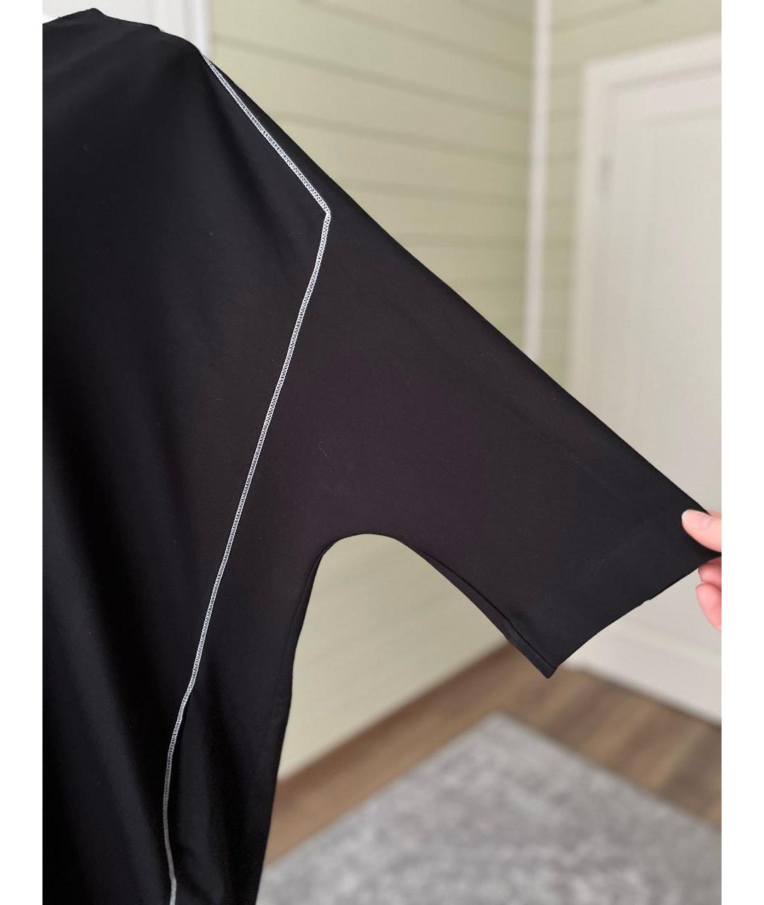 COS Черное вискозное повседневное платье, фото 5