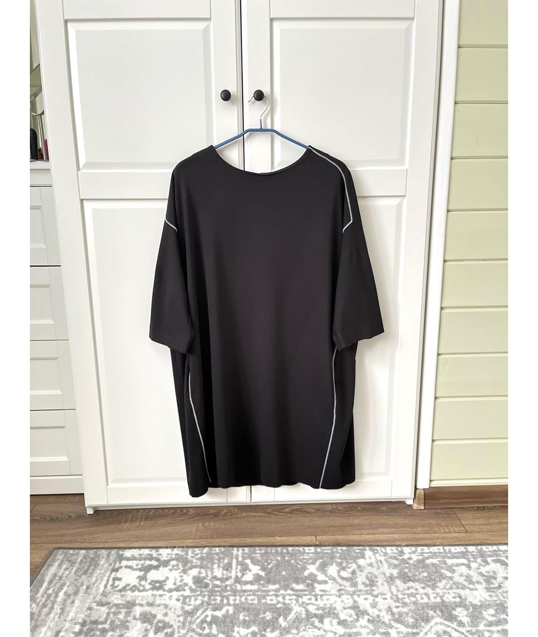 COS Черное вискозное повседневное платье, фото 4