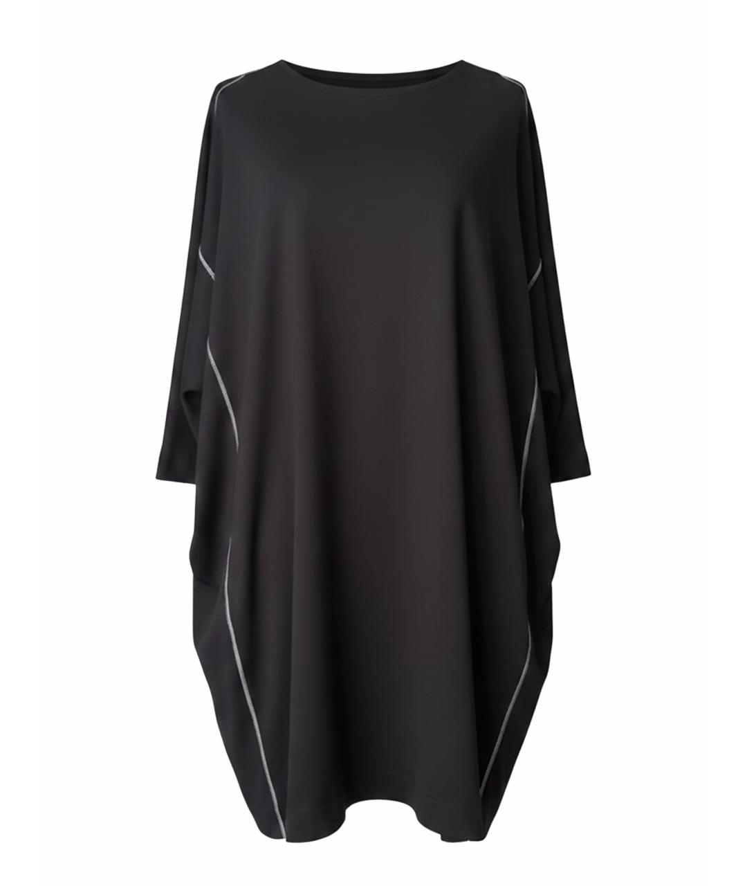 COS Черное вискозное повседневное платье, фото 1