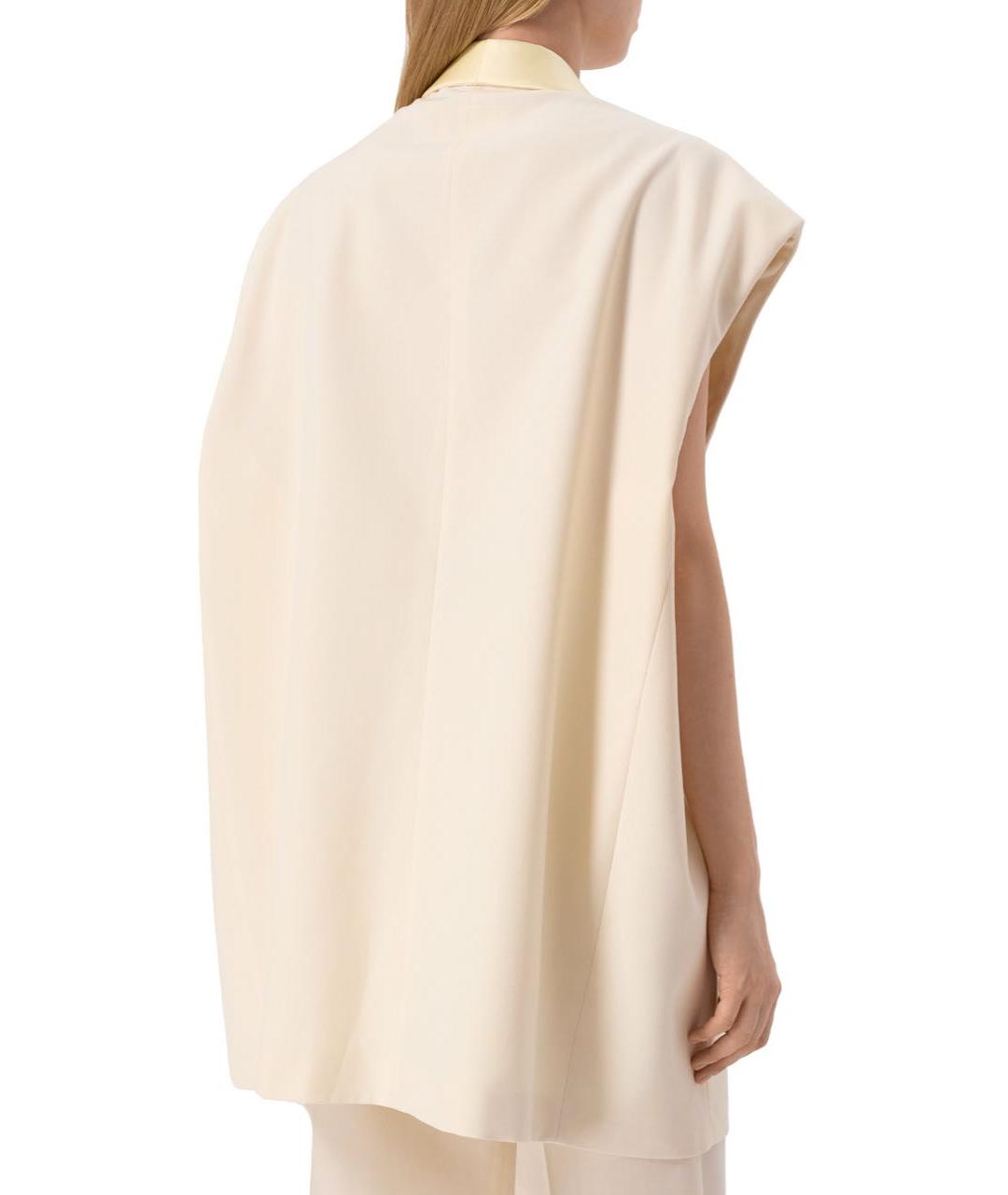 MM6 MAISON MARGIELA Бежевый шерстяной жилет, фото 3