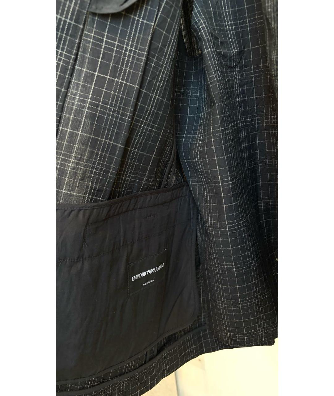 EMPORIO ARMANI Антрацитовый шерстяной пиджак, фото 4