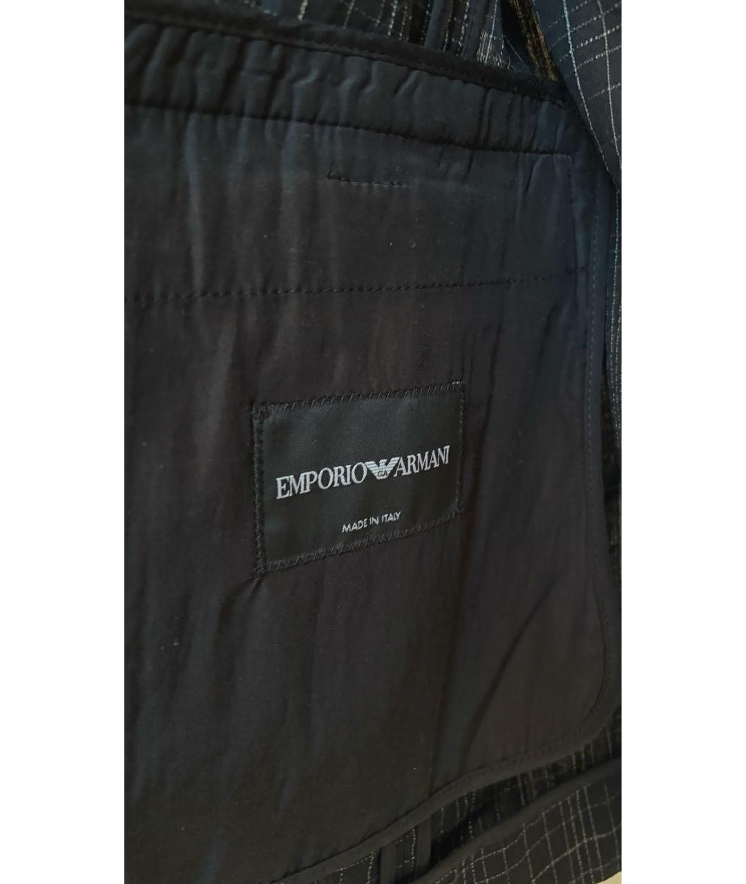 EMPORIO ARMANI Антрацитовый шерстяной пиджак, фото 5