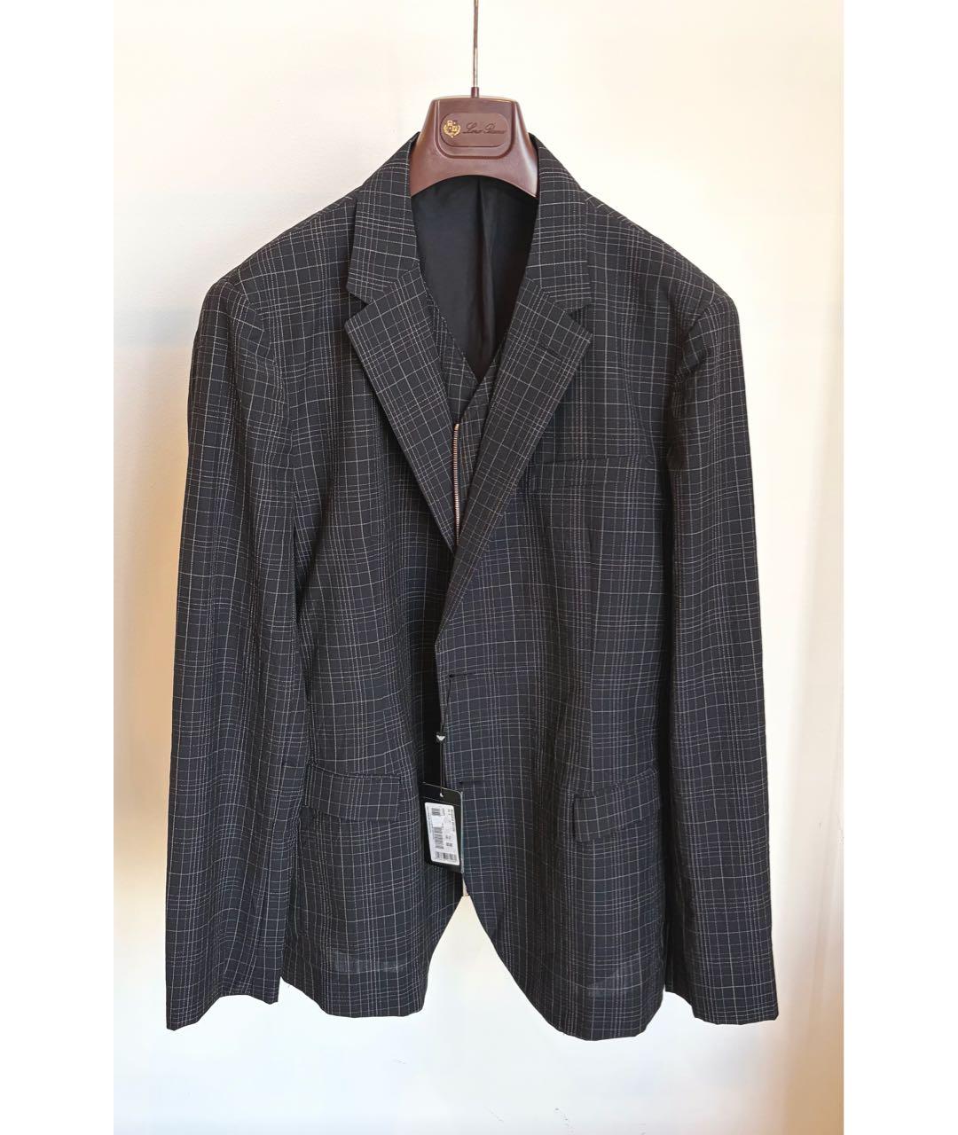 EMPORIO ARMANI Антрацитовый шерстяной пиджак, фото 9