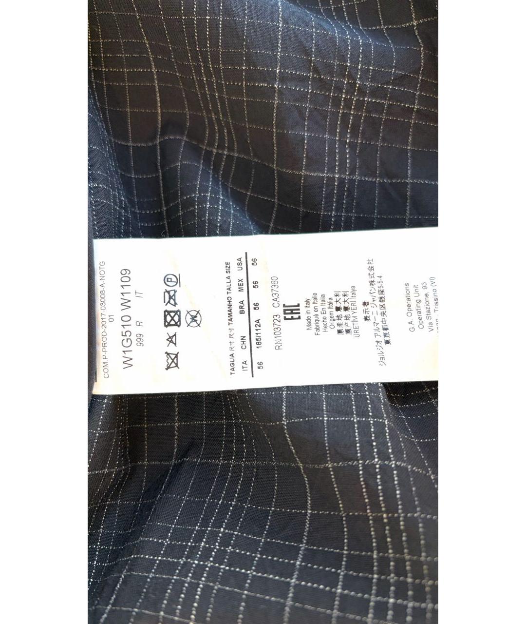 EMPORIO ARMANI Антрацитовый шерстяной пиджак, фото 7