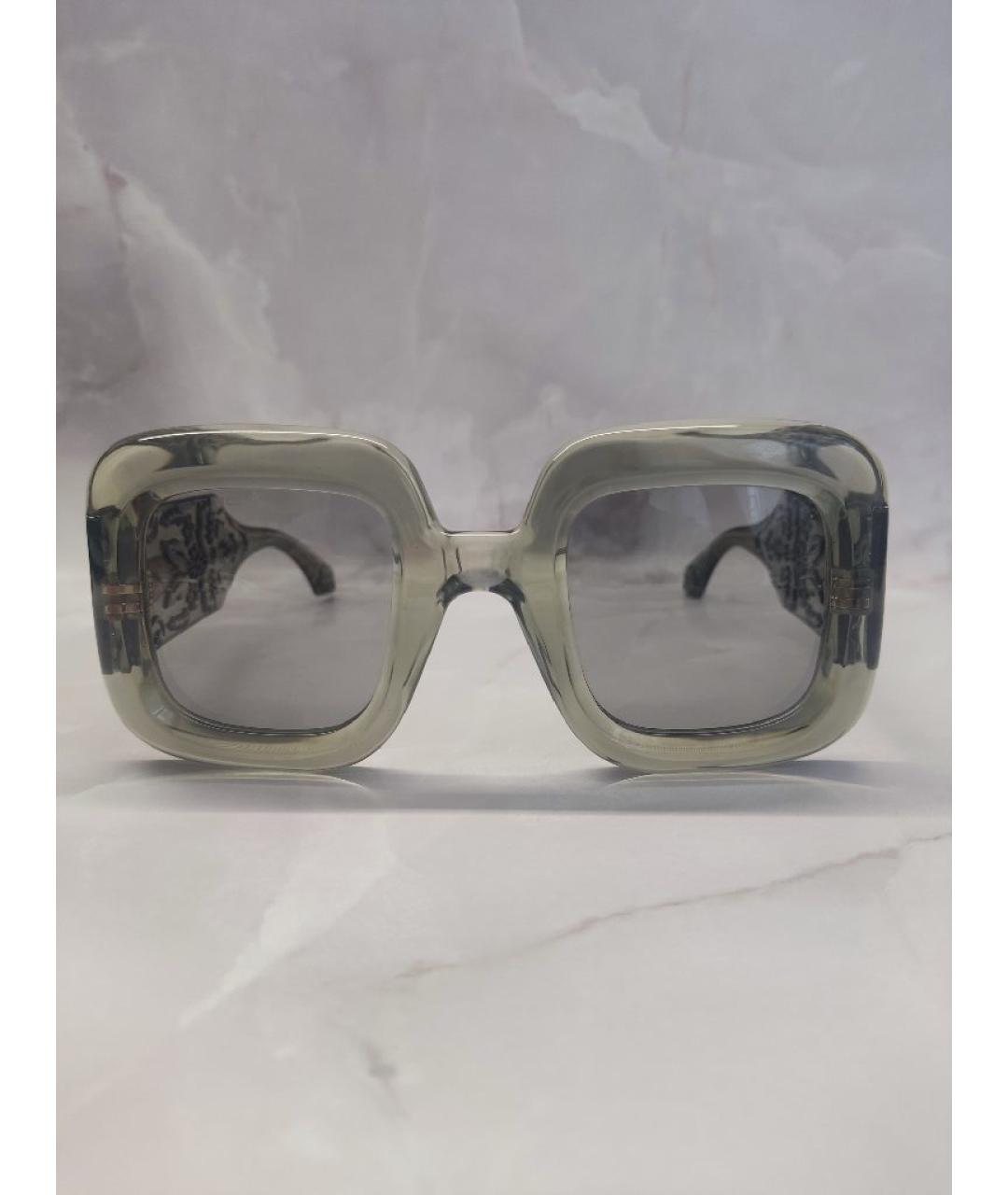 ETRO Зеленые пластиковые солнцезащитные очки, фото 7