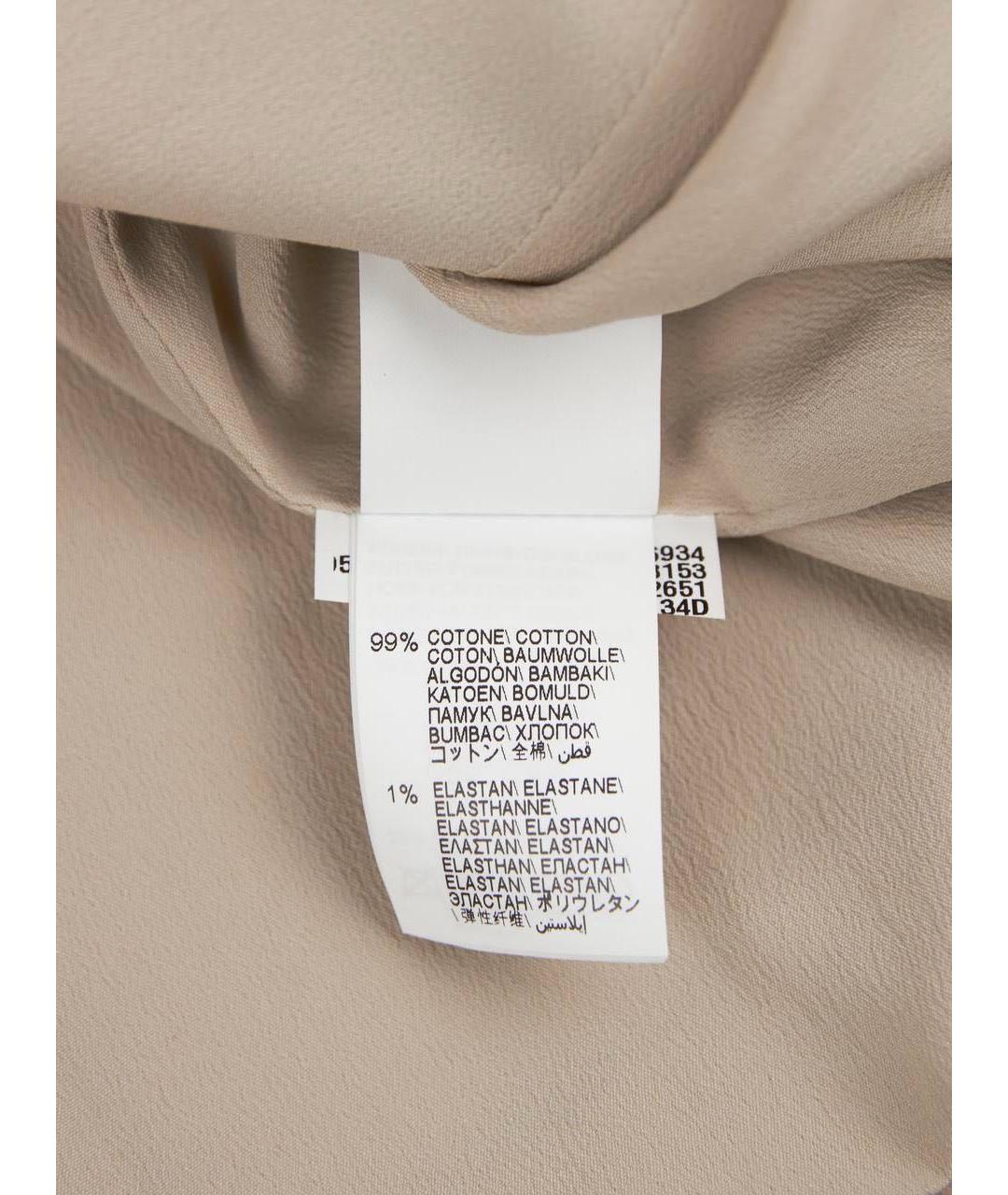 BRUNELLO CUCINELLI Бежевый хлопко-эластановый жакет/пиджак, фото 8