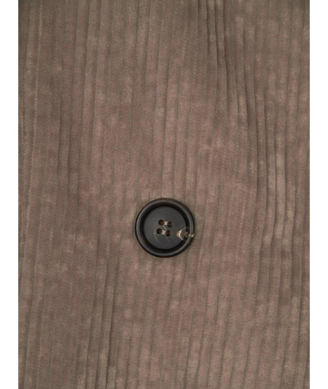 BRUNELLO CUCINELLI Бежевый хлопко-эластановый жакет/пиджак, фото 7