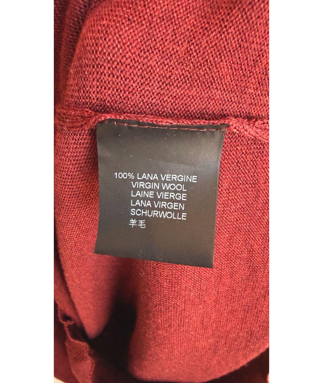 CORNELIANI Бордовый шерстяной джемпер / свитер, фото 6