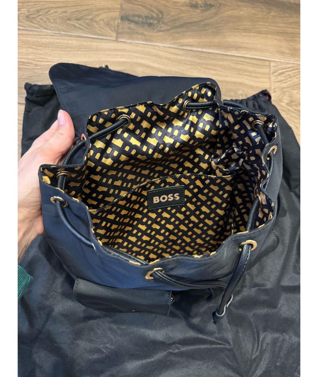 HUGO BOSS Черный рюкзак, фото 4