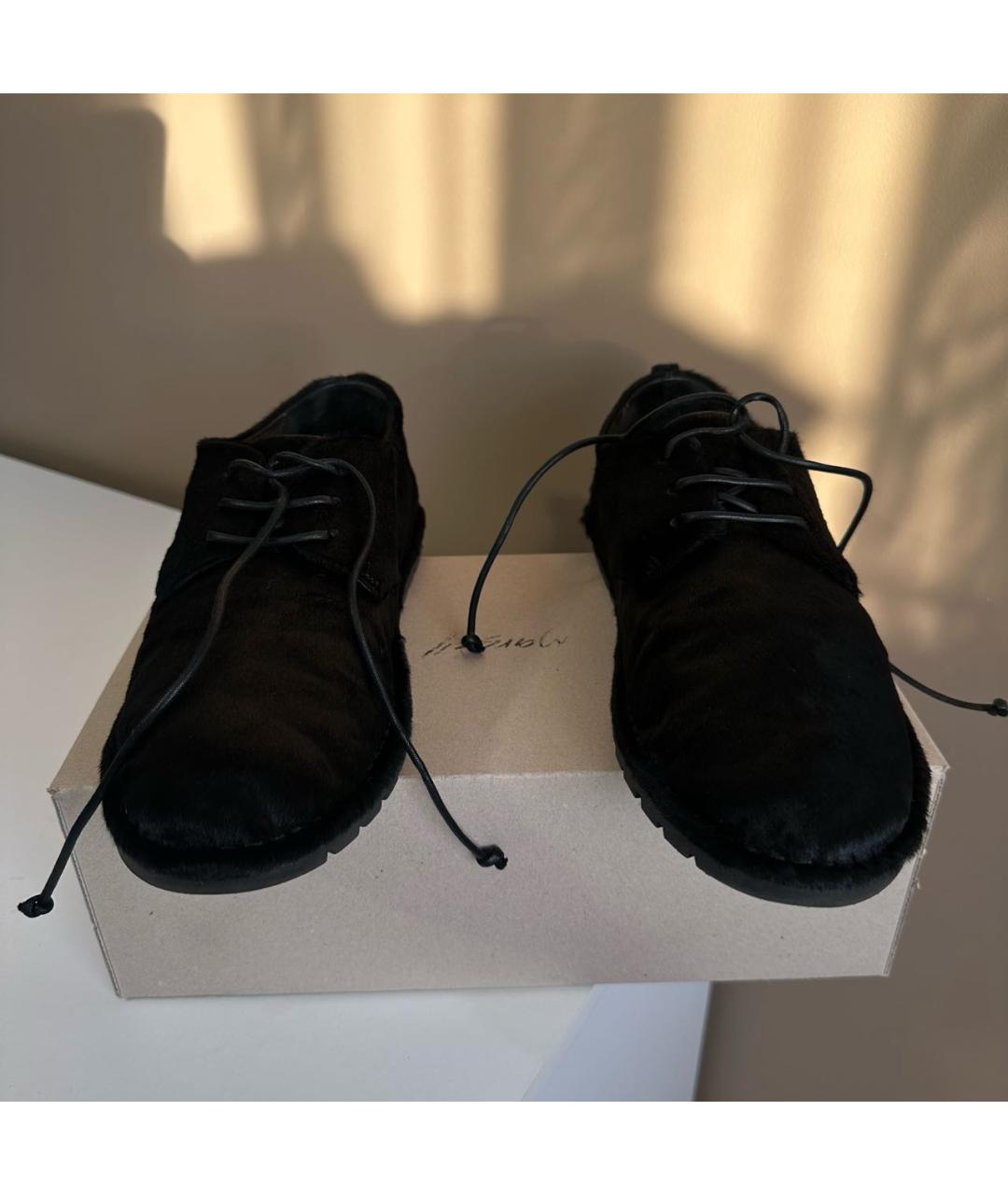 MARSELL Черные кожаные туфли, фото 2