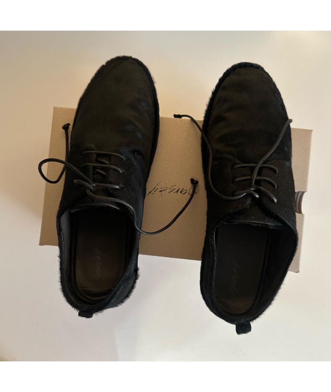 MARSELL Черные кожаные туфли, фото 3