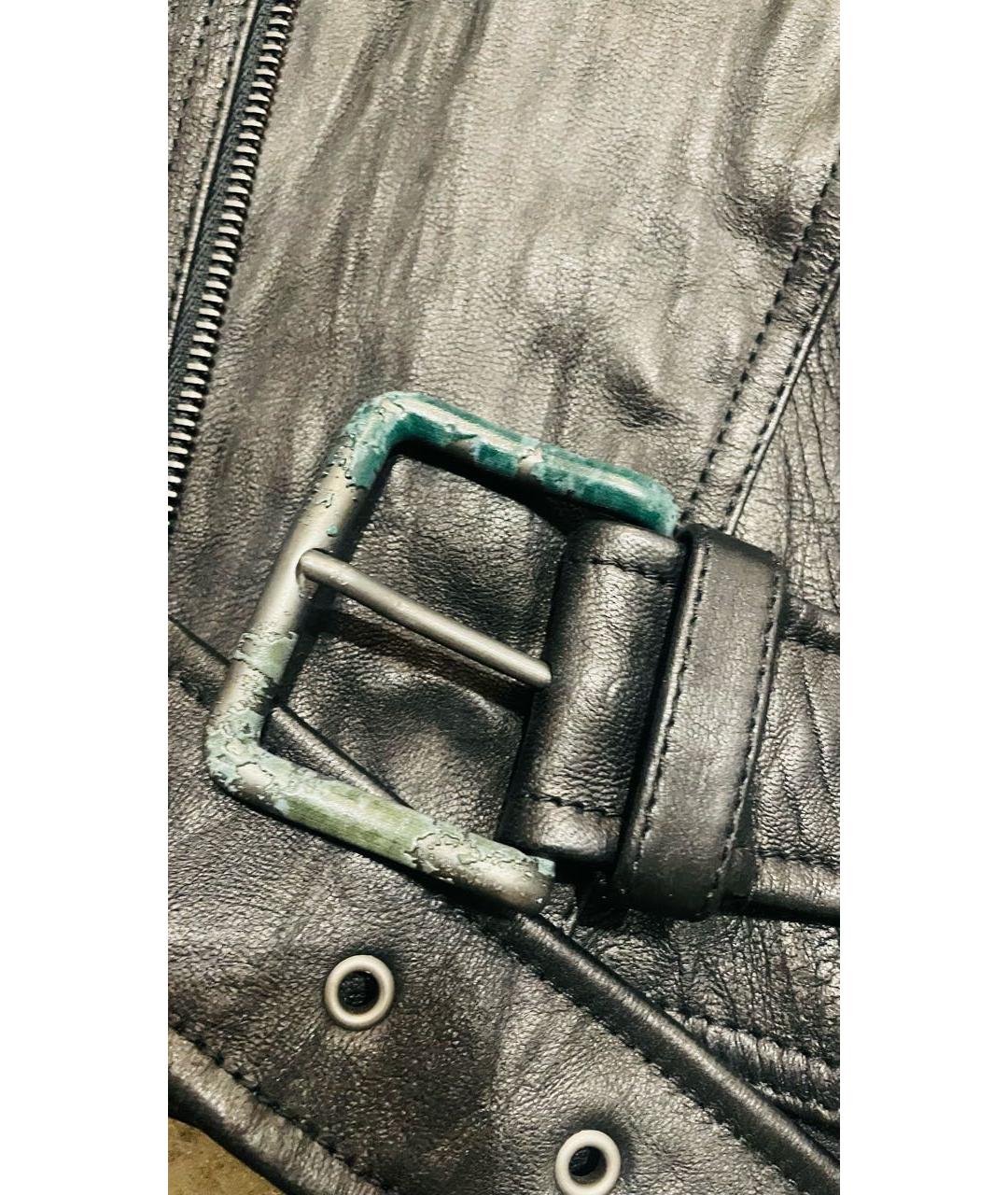 ACNE STUDIOS Черная кожаная куртка, фото 6