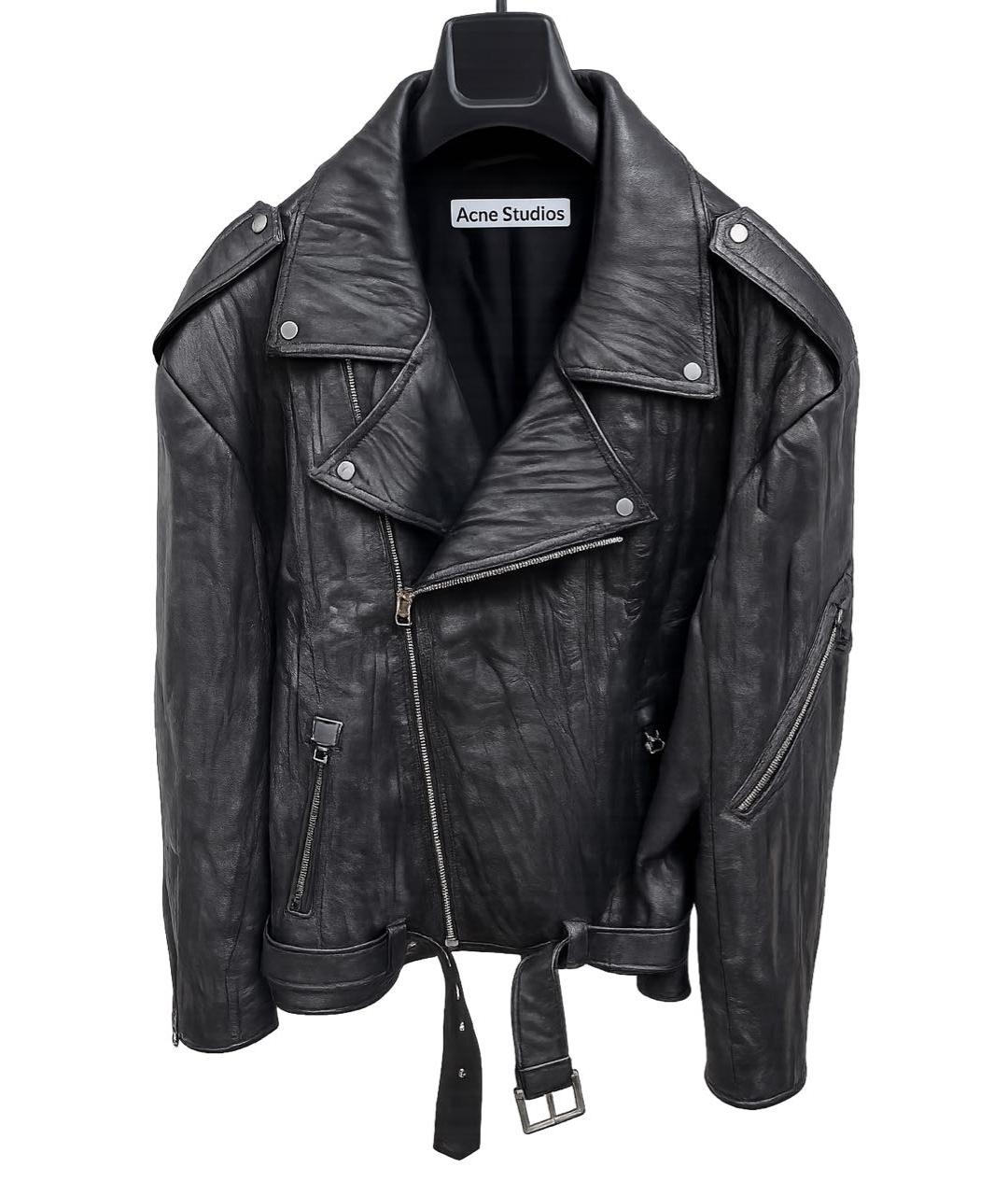 ACNE STUDIOS Черная кожаная куртка, фото 7