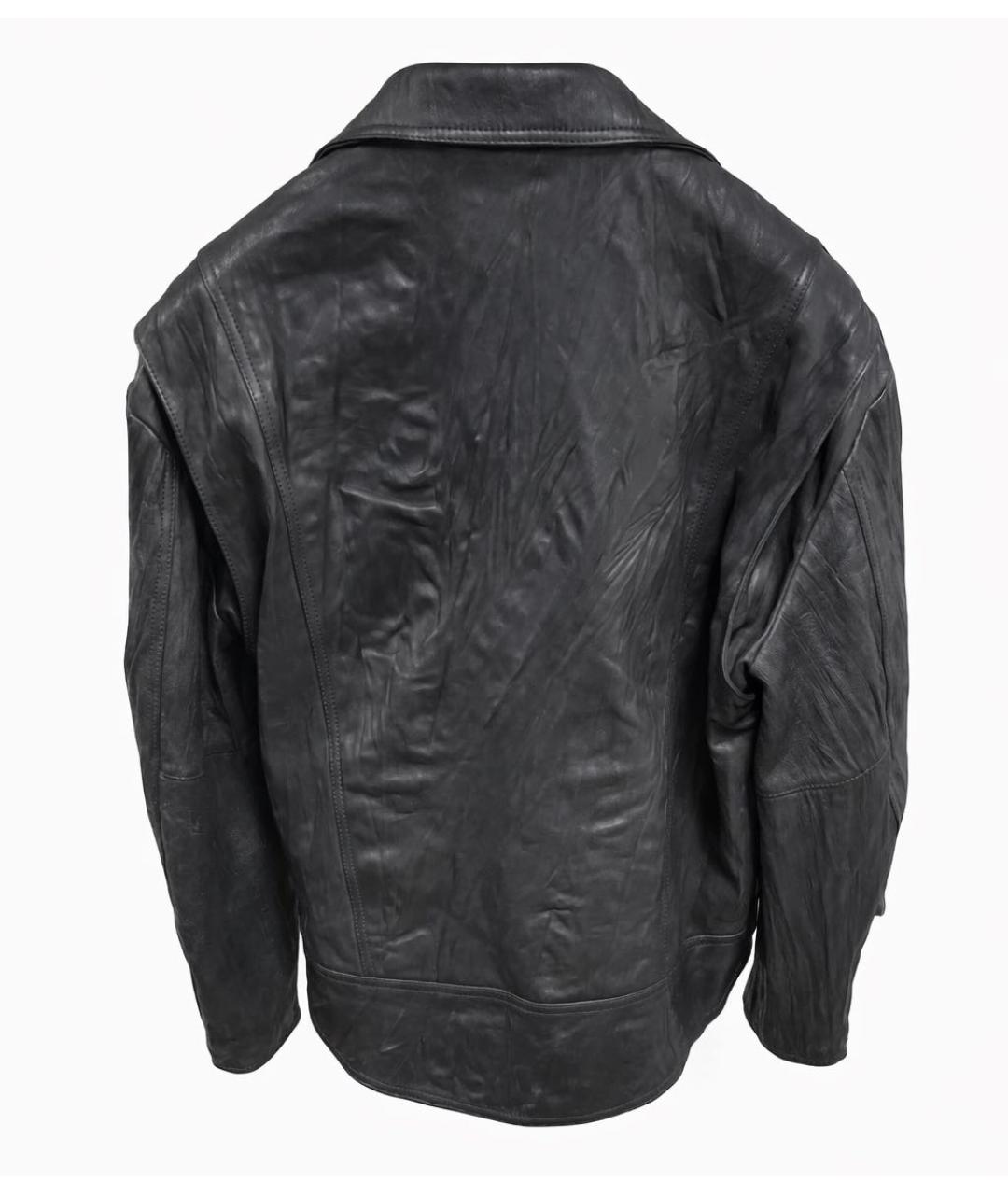 ACNE STUDIOS Черная кожаная куртка, фото 2