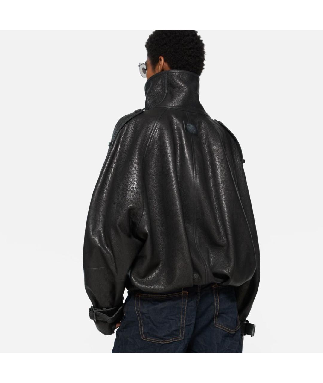 ACNE STUDIOS Черная кожаная куртка, фото 8