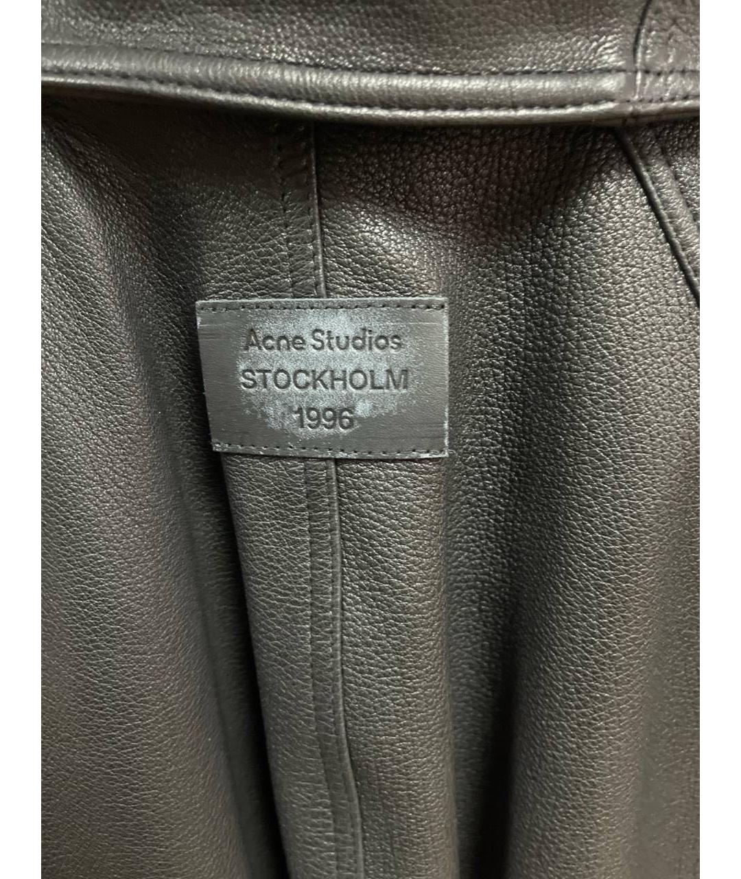 ACNE STUDIOS Черная кожаная куртка, фото 5