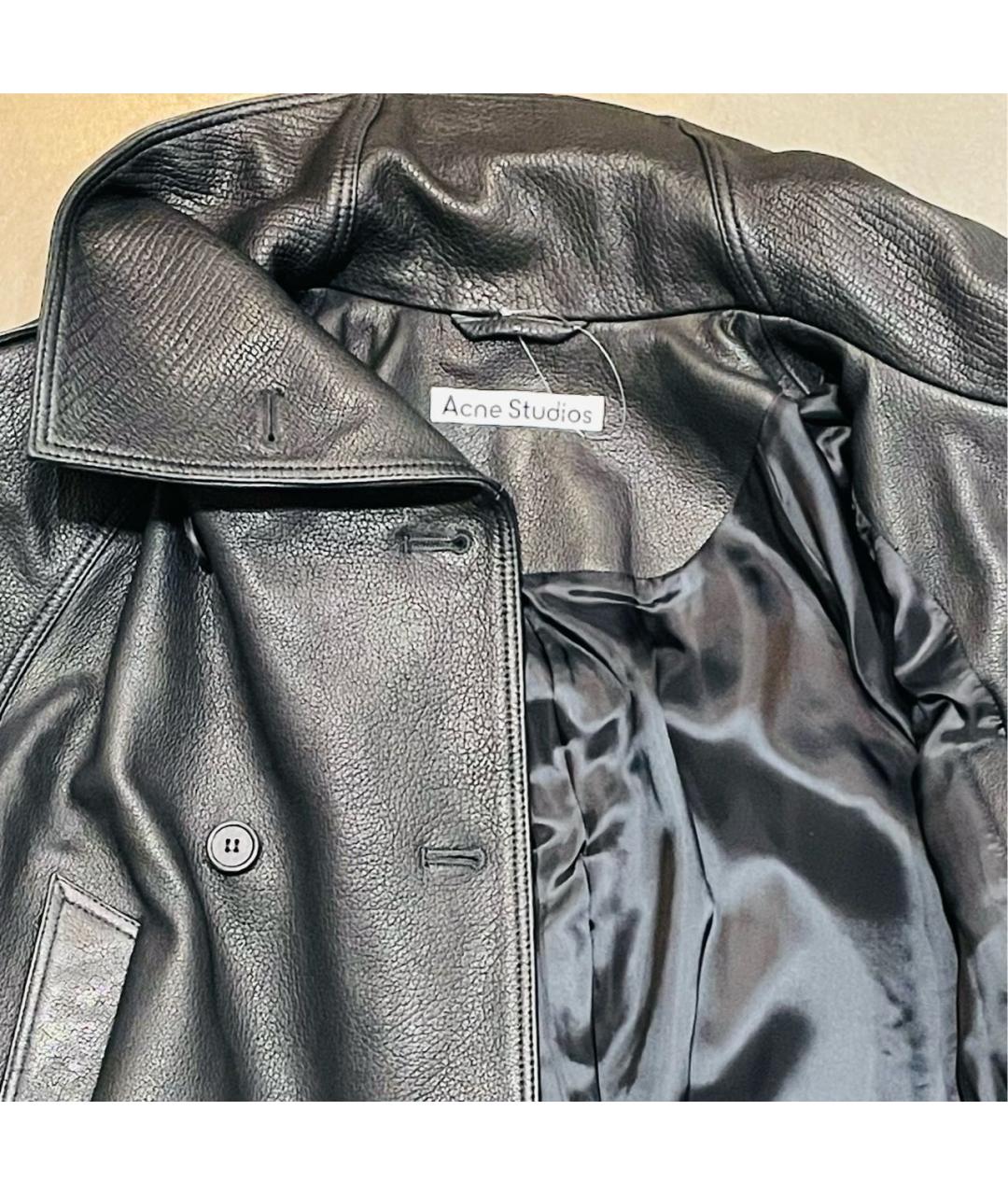 ACNE STUDIOS Черная кожаная куртка, фото 3
