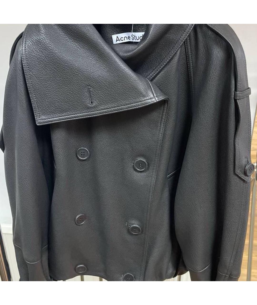 ACNE STUDIOS Черная кожаная куртка, фото 4