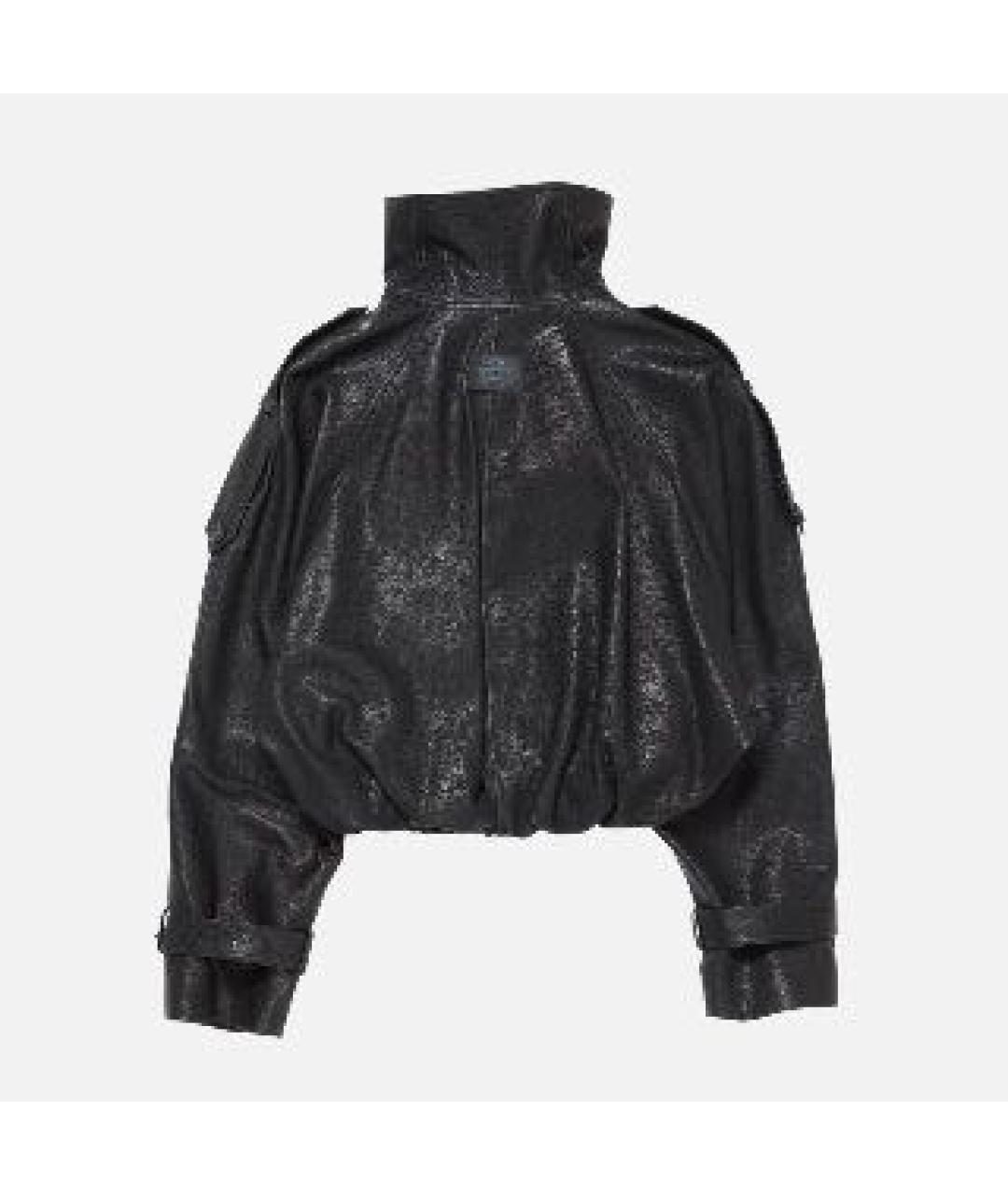 ACNE STUDIOS Черная кожаная куртка, фото 2