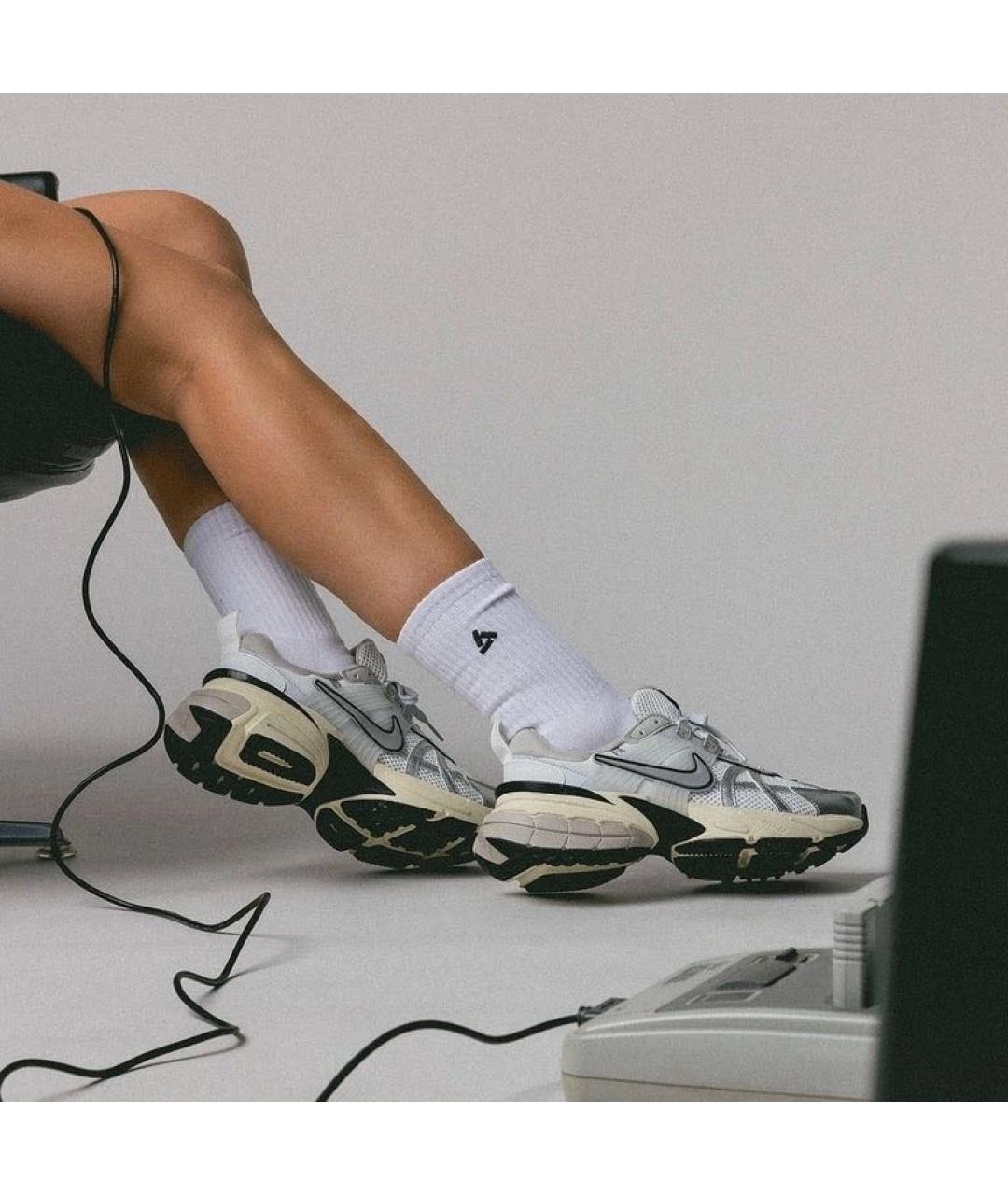 NIKE Белые текстильные кроссовки, фото 7