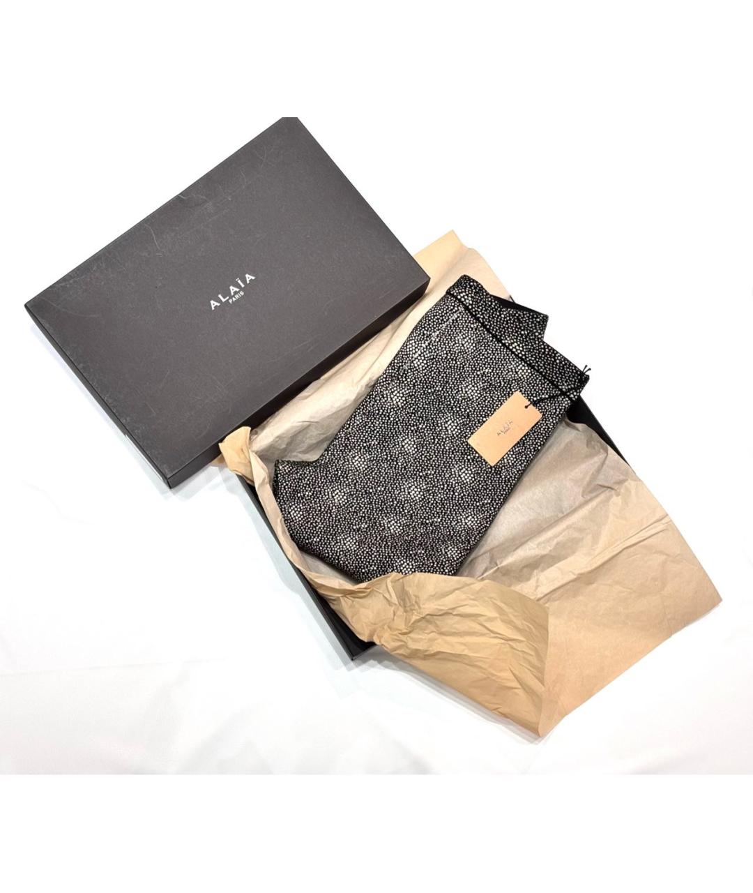 ALAIA Серые шерстяные леггинсы и велосипедки, фото 4