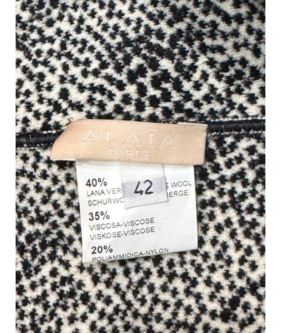 ALAIA Серые шерстяные леггинсы и велосипедки, фото 5