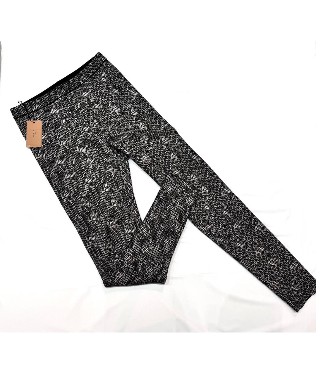 ALAIA Серые шерстяные леггинсы и велосипедки, фото 3