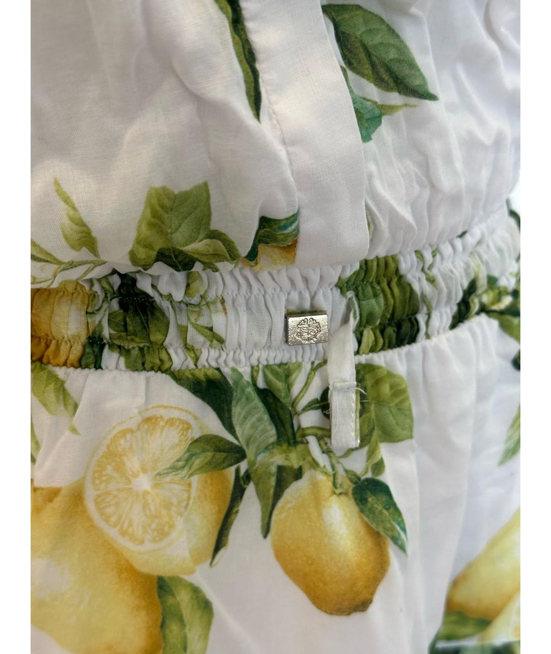 ROBERTO CAVALLI Белый хлопковый сарафан, фото 4