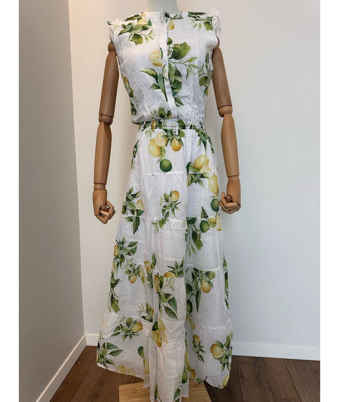 ROBERTO CAVALLI Белый хлопковый сарафан, фото 7