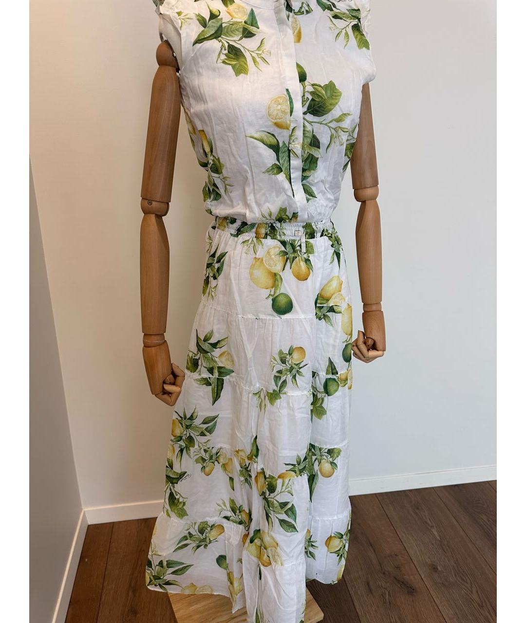 ROBERTO CAVALLI Белый хлопковый сарафан, фото 3