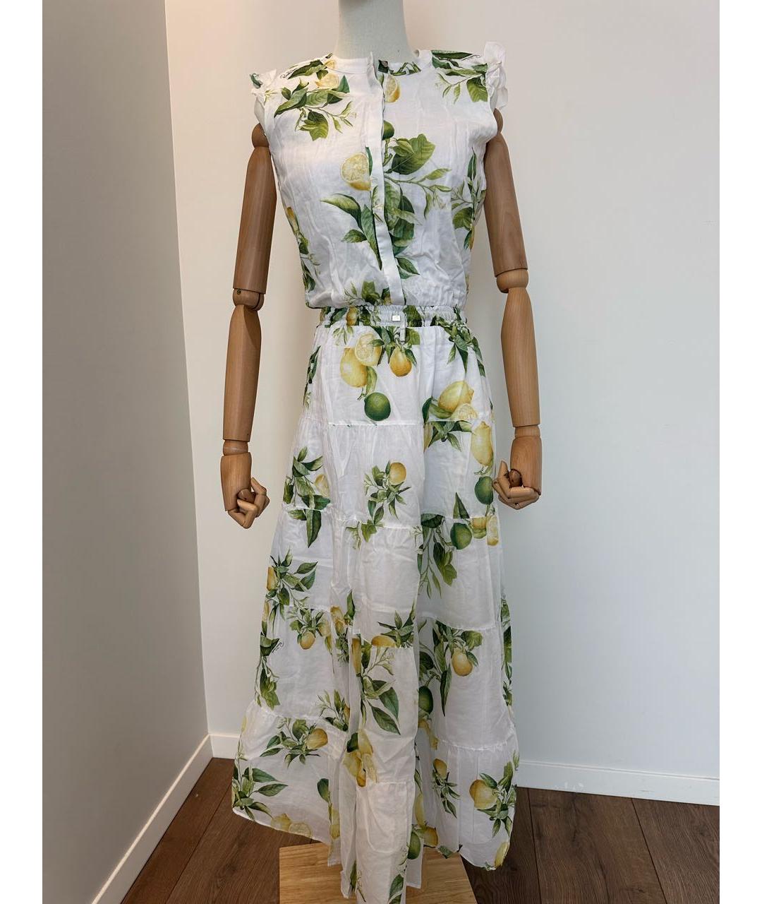 ROBERTO CAVALLI Белый хлопковый сарафан, фото 2