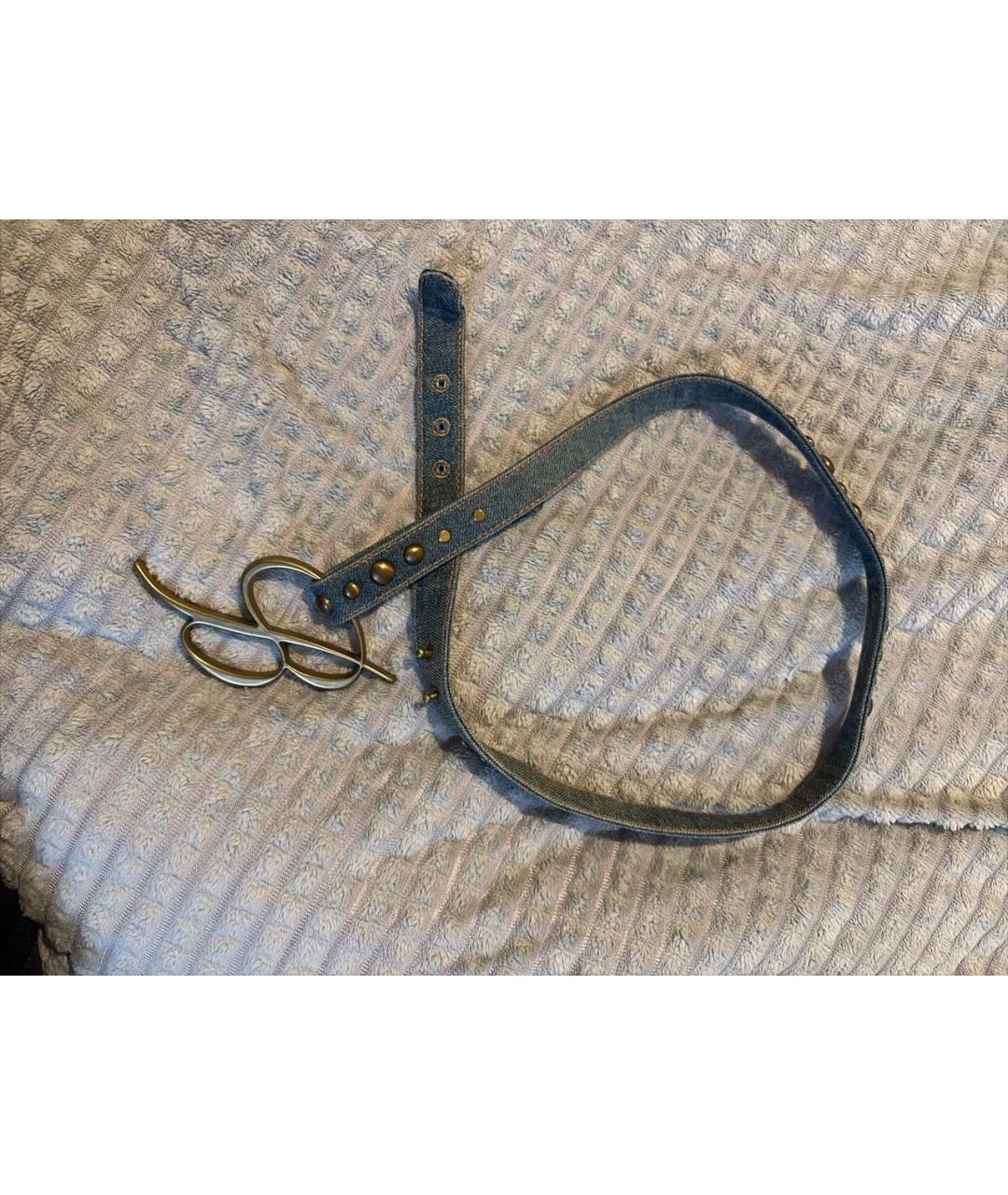 BLUMARINE Синий ремень, фото 5